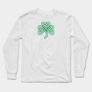 Celtic Knot Lucky Clover Long Sleeve T-Shirt